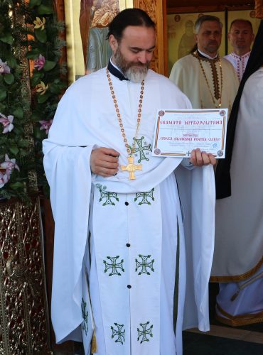 Starețul Mircea Clement la Mănăstirea Sfântul Efrem cel Nou
